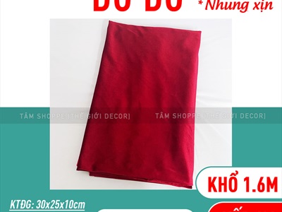 Vải nhung Đỏ - nhung Vàng xịn khổ 1m6 (bán theo 1m tới) PK-VAI-09