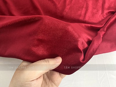 Vải nhung Đỏ - nhung Vàng xịn khổ 1m6 (bán theo 1m tới) PK-VAI-09