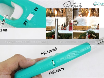 Bật lửa dài đốt nến ngẫu nhiên màu BATLUA-01