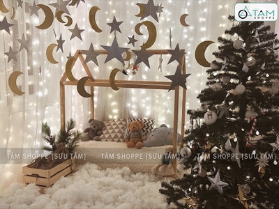 Bông gòn trang trí làm mây giả tuyết giả BONGGON-01