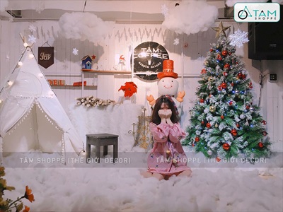 Bông gòn trang trí làm mây giả tuyết giả BONGGON-01