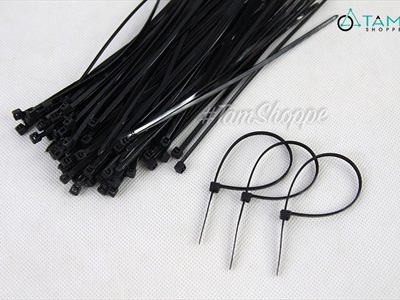 Dây rút nhựa trắng đen nhiều cỡ (bịch 100 đủ) DCHM-DR-01