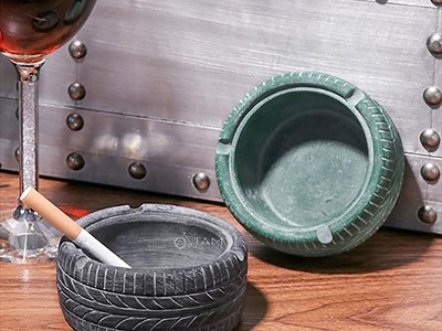 Gạt tàn thuốc hình lốp xe giả cổ [ĐK9cm - Nhiều màu] GATTAN-02