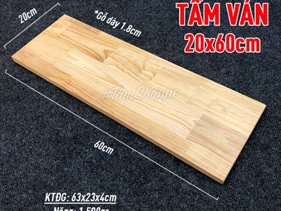 Kệ gỗ treo tường ê ke gỗ vuông góc đơn giản KTT-GO-01