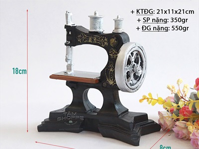 Mô hình bàn máy may cổ điển Composite để bàn MHVT-BMM-02