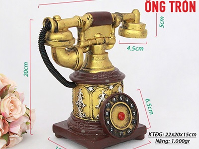 Mô hình điện thoại quay số giả cổ Hoàng gia MHVT-Đ.TH-03