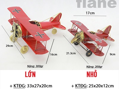 Mô hình máy bay sắt cổ điển chiến đấu MHVT-MB-01