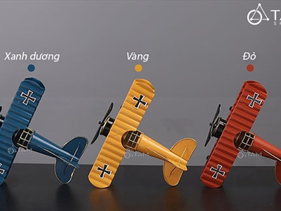 Mô hình máy bay sắt cổ điển chiến đấu MHVT-MB-01