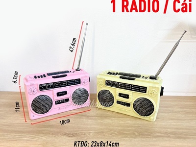 Mô hình máy catssette radio cao 11cm (chưa tính cần) MHVT-MCSR-01