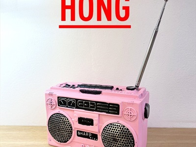 Mô hình máy catssette radio cao 11cm (chưa tính cần) MHVT-MCSR-01
