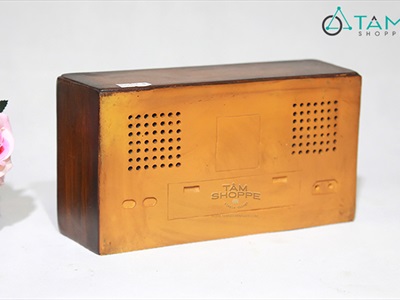 Mô hình Radio cổ điển nâu cao 11cm MHVT-MCSR-03