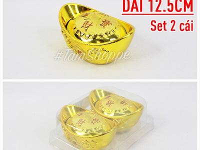 Mô hình thỏi vàng trang trí Tết nhiều cỡ THOIVANG-01