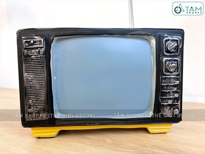 Mô hình ti vi cổ điển cao 12cm (chưa tính cần) MHVT-TV-01
