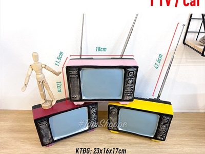 Mô hình ti vi cổ điển cao 12cm (chưa tính cần) MHVT-TV-01