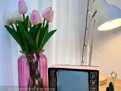 Mô hình ti vi cổ điển cao 12cm (chưa tính cần) MHVT-TV-01