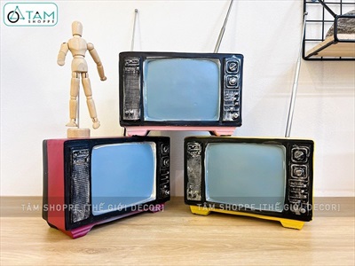Mô hình ti vi cổ điển cao 12cm (chưa tính cần) MHVT-TV-01