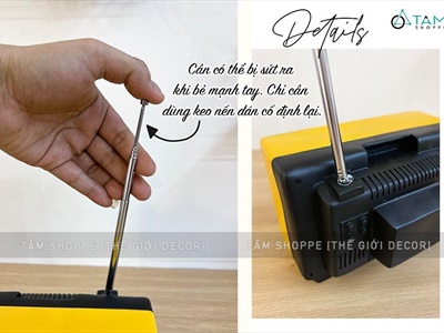 Mô hình ti vi cổ điển cao 12cm (chưa tính cần) MHVT-TV-01