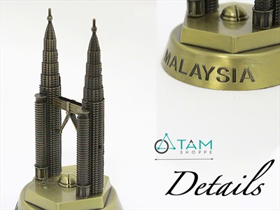 Mô hình Tòa tháp đôi Petronas biểu tượng Malaysia MHKQTG-PETRONAS-01