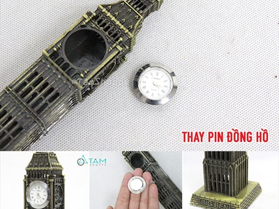 Mô hình tháp đồng hồ Big Ben biểu tượng nước Anh MHKQTG-BIGBEN-01