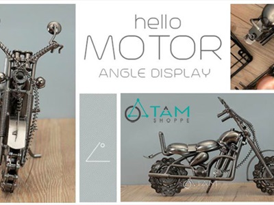 Mô hình xe moto bánh xích dây xoắn hầm hố MHX-MOTO-02