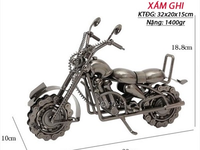Mô hình xe moto bánh xích dây xoắn hầm hố MHX-MOTO-02
