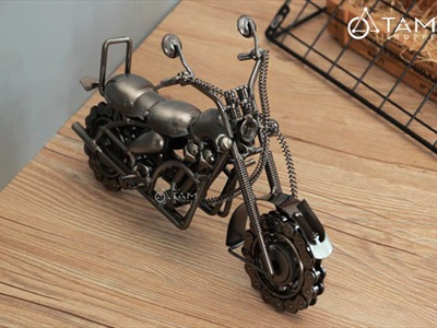 Mô hình xe moto bánh xích dây xoắn hầm hố MHX-MOTO-02
