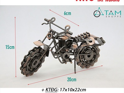 Mô hình xe moto bánh xích kim loại MHX-MOTO-01