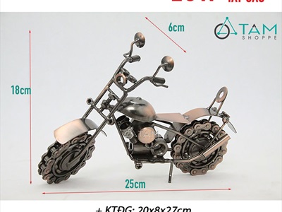 Mô hình xe moto bánh xích kim loại MHX-MOTO-01