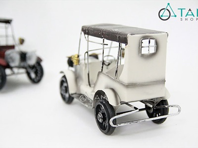 Mô hình xe ô tô cổ điển mái che 3 màu MHX-OTO-01