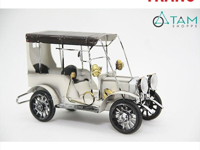 Mô hình xe ô tô cổ điển mái che 3 màu MHX-OTO-01