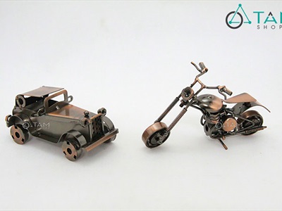 Mô hình xe ô tô sắt nắp ca-pô dài MHX-OTO-02
