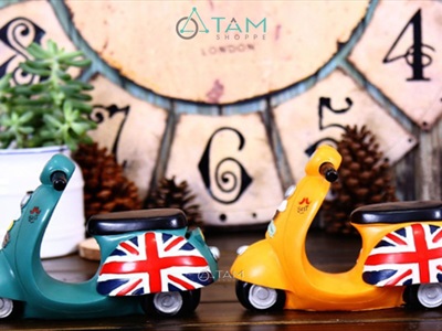 Mô hình xe Vespa ống tiết kiệm Composite MHX-VESPA-02