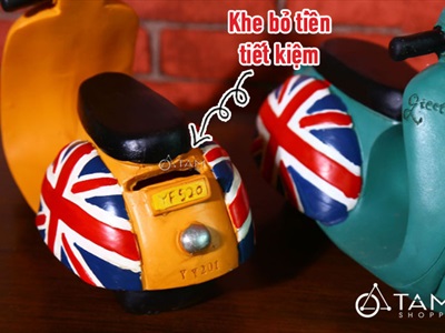 Mô hình xe Vespa ống tiết kiệm Composite MHX-VESPA-02