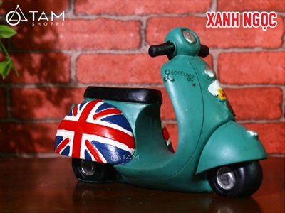 Mô hình xe Vespa ống tiết kiệm Composite MHX-VESPA-02
