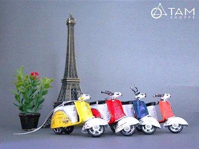 Mô hình xe Vespa sắt mini MHX-VESPA-01