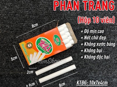 Phấn viết bảng không bụi mút lau bảng đen