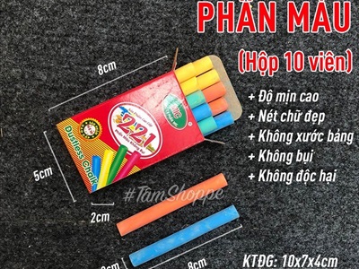 Phấn viết bảng không bụi mút lau bảng đen