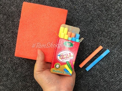Phấn viết bảng không bụi mút lau bảng đen