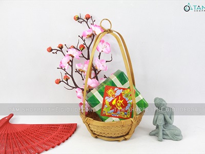 Set 05 cành mai đào bonsai D27cm cùng loại CANHHOA-01