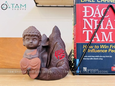 Thác khói trầm hương để bàn ngọn núi chữ NGỘ [Tặng 10 nụ trầm] TKTH-01