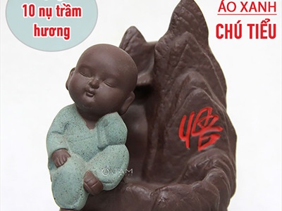 Thác khói trầm hương để bàn ngọn núi chữ NGỘ [Tặng 10 nụ trầm] TKTH-01