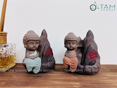 Thác khói trầm hương để bàn ngọn núi chữ NGỘ [Tặng 10 nụ trầm] TKTH-01