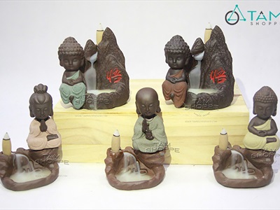 Thác khói trầm hương để bàn phật bên suối [Tặng 10 nụ trầm] TKTH-02
