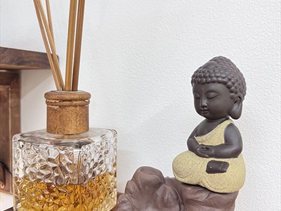 Thác khói trầm hương để bàn phật bên suối [Tặng 10 nụ trầm] TKTH-02