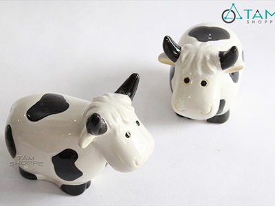 Tượng con bò sữa gốm TCV-BO-01