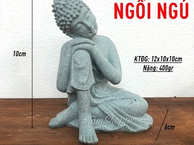 Tượng phật ngồi 2 kiểu resin giả đá TUONGPHAT-01