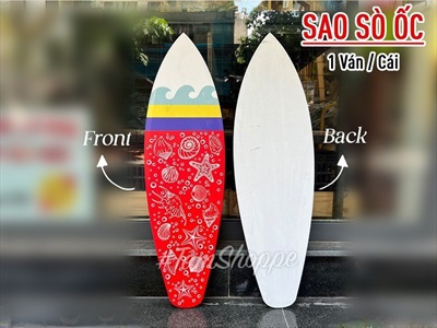 Ván lướt sóng trang trí chủ đề Tropical bar cao 90cm VLS-01