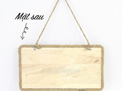 Bảng treo Summer Tropical viền dây thừng BTC-TROP-01