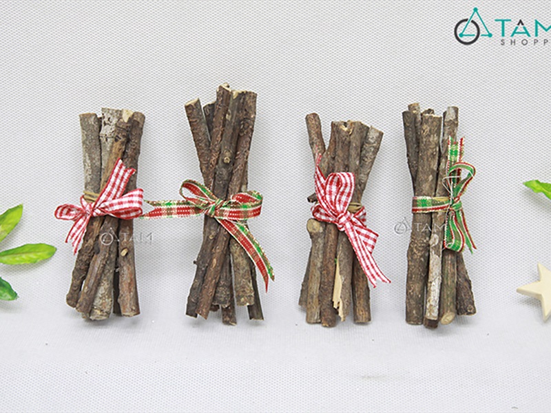 Bó củi mini thắt nơ xinh xắn [ĐK~1cm/ 5-7que] CAYCUI-05