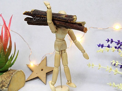 Bó 200gr que củi tự nhiên dài 13-15cm [ĐK1-1,5cm/ Ngẫu nhiên] CAYCUI-04